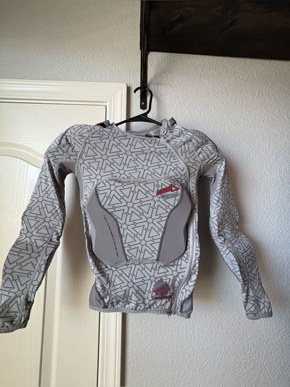 Kids Gray Protective Rashguard with Chest Guard- juniors-small-medium